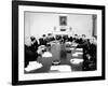 President John Kennedy Meets with His Cabinet-null-Framed Photo