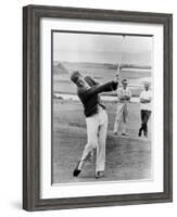 President John Kennedy Playing Golf at Hyannis Port. July 20, 1963-null-Framed Photo