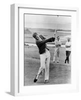 President John Kennedy Playing Golf at Hyannis Port. July 20, 1963-null-Framed Photo