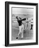 President John Kennedy Playing Golf at Hyannis Port. July 20, 1963-null-Framed Photo