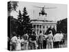 President John Kennedy's New Helicopter Takes Off from the South Lawn-null-Stretched Canvas