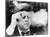 President John Kennedy, Smoking a Cigar at a Democratic Fundraiser, Oct. 19, 1963-null-Mounted Photo