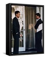 President John Kennedy with His Brother, Atty. Gen. Robert Kennedy, Ca. 1961-63-null-Framed Stretched Canvas