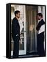 President John Kennedy with His Brother, Atty. Gen. Robert Kennedy, Ca. 1961-63-null-Framed Stretched Canvas