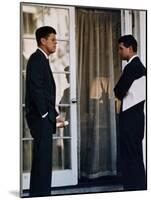 President John Kennedy with His Brother, Atty. Gen. Robert Kennedy, Ca. 1961-63-null-Mounted Photo
