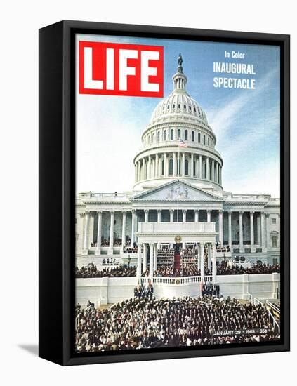 President Johnson's Inaugural, January 29, 1965-John Dominis-Framed Stretched Canvas