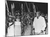 President Jomo Kenyatta Joined in Tribal Dancing of the Rendille Tribe at Embu, Kenya-null-Mounted Photo