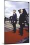 President Kennedy and Chancellor Adenauer Walking Red Carpet at Airport Arrival Ceremony, Germany-John Dominis-Mounted Photographic Print