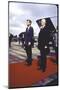 President Kennedy and Chancellor Adenauer Walking Red Carpet at Airport Arrival Ceremony, Germany-John Dominis-Mounted Photographic Print