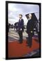 President Kennedy and Chancellor Adenauer Walking Red Carpet at Airport Arrival Ceremony, Germany-John Dominis-Framed Photographic Print