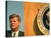 President Kennedy Attending Dedication of Trinity River Whiskeytown Dam and Reservoir-Art Rickerby-Stretched Canvas
