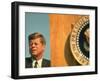 President Kennedy Attending Dedication of Trinity River Whiskeytown Dam and Reservoir-Art Rickerby-Framed Photographic Print