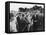 President Kennedy Greets Peace Corps Volunteers on the White House South Lawn-Stocktrek Images-Framed Stretched Canvas