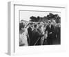 President Kennedy Greets Peace Corps Volunteers on the White House South Lawn-Stocktrek Images-Framed Photographic Print