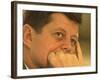 President Kennedy in Pensive Portrait-Paul Schutzer-Framed Photographic Print