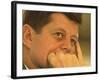 President Kennedy in Pensive Portrait-Paul Schutzer-Framed Photographic Print