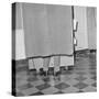 President Kennedy in Voting Booth-null-Stretched Canvas