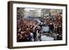 President Kennedy Is Cheered by the Citizens of Dublin, Ireland, Aug. 28, 1963-null-Framed Photo