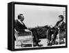 President Kennedy Is Interviewed by Newsman Walter Cronkite at Hyannis Port, 1963-null-Framed Stretched Canvas