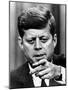 President Kennedy Pointing to a Reporter During a Press Conference, Feb 14, 1963-null-Mounted Photo