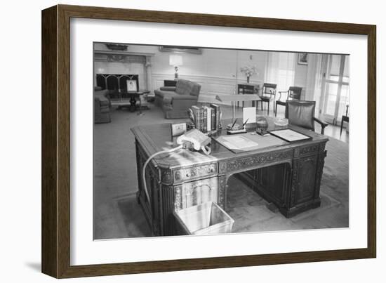 President Kennedy's Desk in the White House-null-Framed Photographic Print