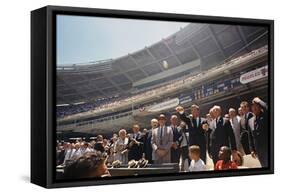 President Kennedy Throws Out First Ball of the 32nd All-Star Game, July 10, 1962-null-Framed Stretched Canvas