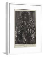 President Kruger Hammered, a Scene in the Stock Exchange-Henry Marriott Paget-Framed Giclee Print