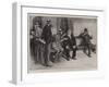 President Kruger Receiving Visitors on the Verandah at the Presidency, Pretoria-Charles Edwin Fripp-Framed Giclee Print