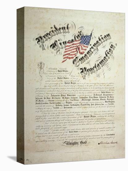 President Lincoln, Emancipation Proclamation, San Francisco-null-Stretched Canvas