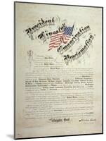 President Lincoln, Emancipation Proclamation, San Francisco-null-Mounted Giclee Print