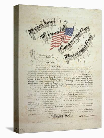 President Lincoln, Emancipation Proclamation, San Francisco-null-Stretched Canvas