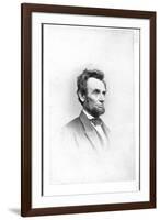 President Lincoln in the Last Week of His Life, 1865-Mathew Brady-Framed Photographic Print