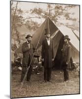 President Lincoln on the Battlefield of Antietam, Maryland, October 2, 1862-Alexander Gardner-Mounted Art Print