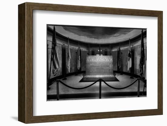 President Lincoln Tomb BW-Steve Gadomski-Framed Photographic Print