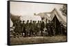 President Lincoln Visiting the Camp at Antietam, 1892-Mathew Brady-Framed Stretched Canvas