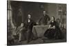 President Lincoln with His Family-Science Source-Stretched Canvas