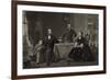 President Lincoln with His Family-Science Source-Framed Giclee Print