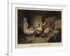 President Lincoln Writing the Proclamation of Freedom-null-Framed Giclee Print