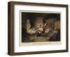 President Lincoln Writing the Proclamation of Freedom-null-Framed Giclee Print