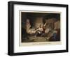 President Lincoln Writing the Proclamation of Freedom-null-Framed Giclee Print