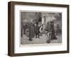 President Loubet at Nice, Bringing a Wreath to Gambetta's Tomb-Frank Craig-Framed Giclee Print