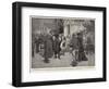 President Loubet at Nice, Bringing a Wreath to Gambetta's Tomb-Frank Craig-Framed Giclee Print