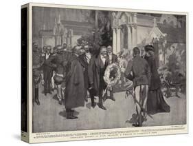 President Loubet at Nice, Bringing a Wreath to Gambetta's Tomb-Frank Craig-Stretched Canvas