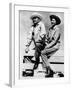 President Lyndon and Lady Bird Johnson Sitting on a Fence at the LBJ Ranch-null-Framed Photo