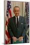 President Lyndon B Johnson (Portrait, Color) Art Poster Print-null-Mounted Poster