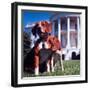 President Lyndon B. Johnson's Pet Beagles, Him and Her, on the White House Lawn-Francis Miller-Framed Photographic Print