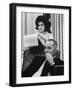 President Lyndon B. Johnson with Daughter Lucy Baines Johnson in White House-Stan Wayman-Framed Photographic Print