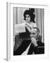 President Lyndon B. Johnson with Daughter Lucy Baines Johnson in White House-Stan Wayman-Framed Photographic Print