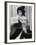 President Lyndon B. Johnson with Daughter Lucy Baines Johnson in White House-Stan Wayman-Framed Photographic Print