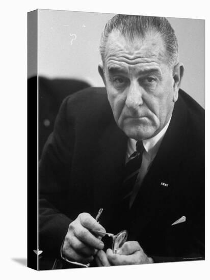 President Lyndon B. Johnson-Stan Wayman-Stretched Canvas